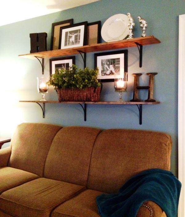  24 Ideas para decorar encima del sofá de la sala 