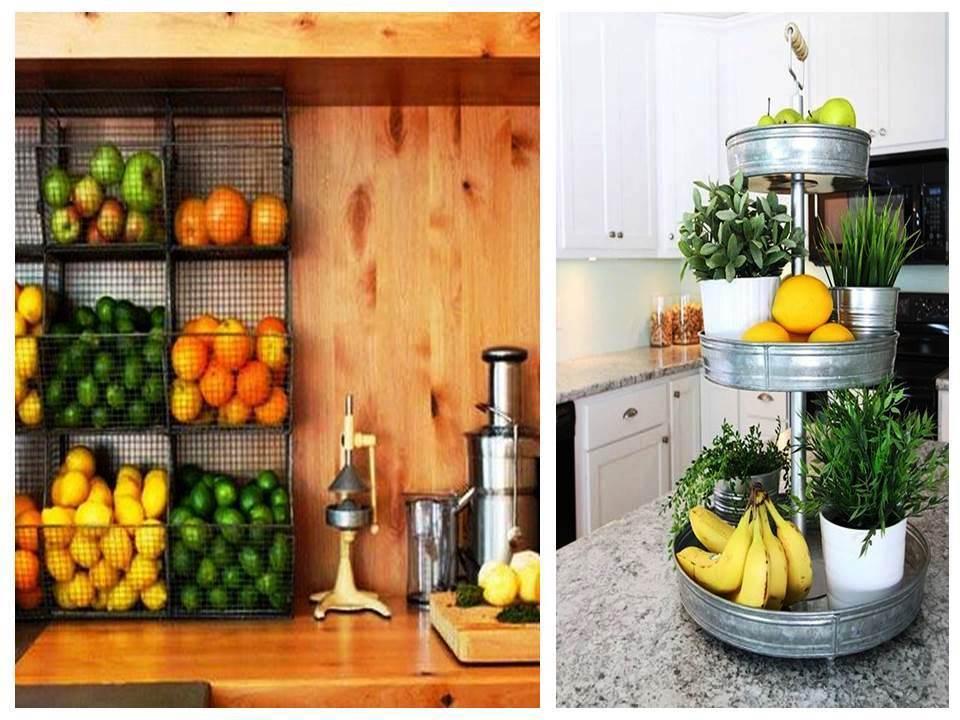 Ideas para almacenamiento de frutas y verduras en la cocina