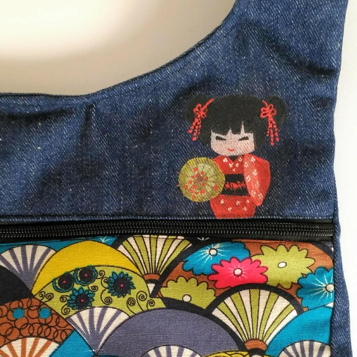 Mochila handmade abanico japones uveoriginal