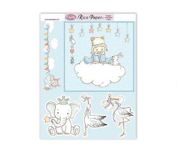 papel de arroz niño subido en la nube