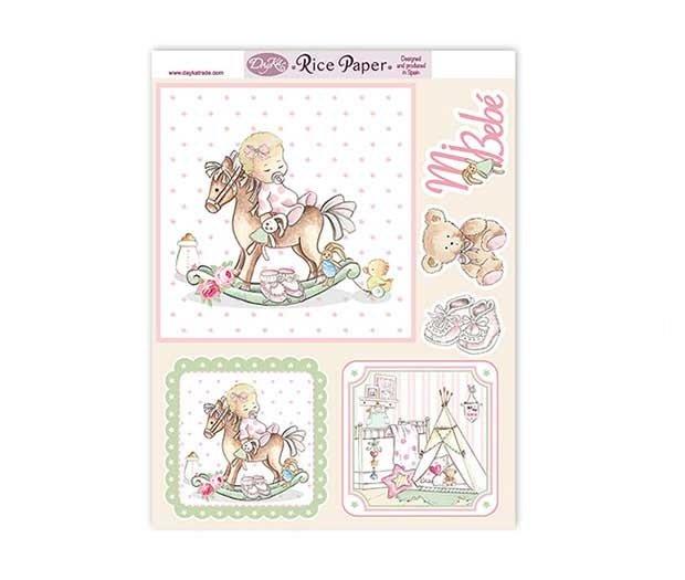 Papel de arroz japones Dayka Trade niña balancín