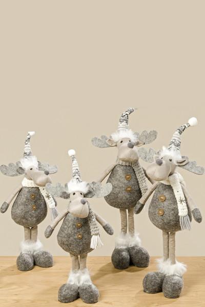 Muñecos de Navidad renos en colores neutros Conforama