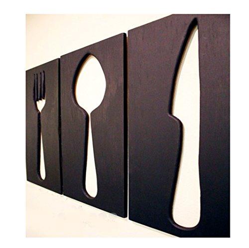 Space Hax Giant Fork Spoon Knife Kitchen Utensils Wall Hanging Kitchen Decor Art Customization available
