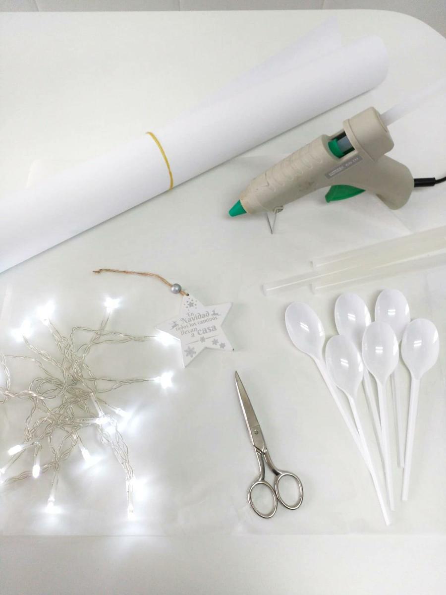 materiales arbol de navidad diy