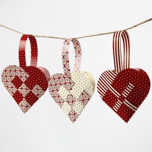 Christmas hearts to decorate the tree 02