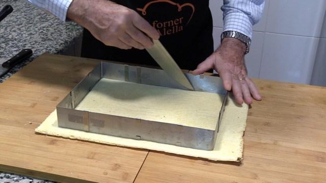 Hojaldre para la tarta