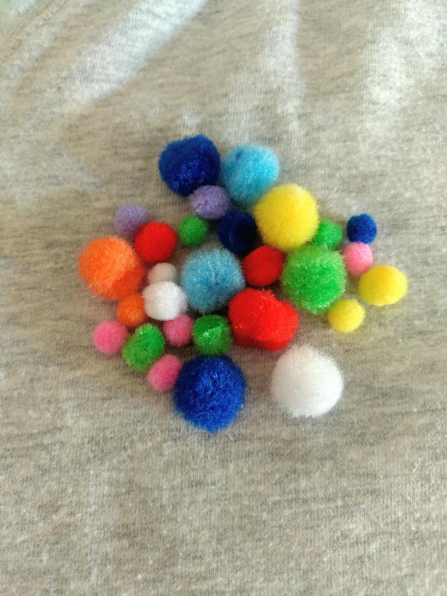 Pompón multicolor