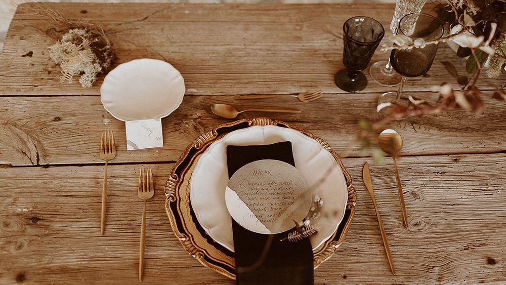 Decoración mesa otoñal