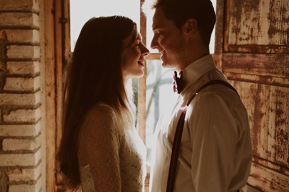 fotografía novios boda otoño