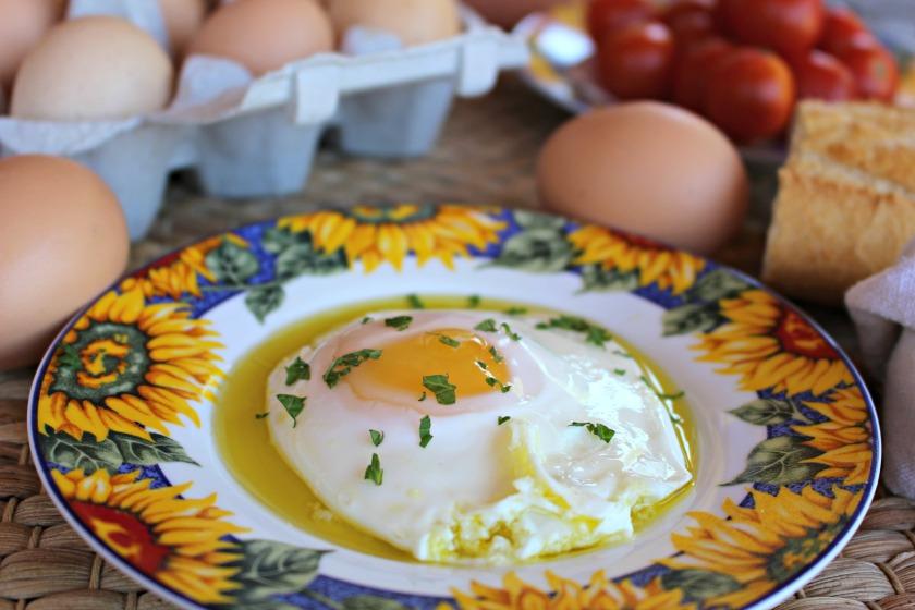 huevo frito al microondas