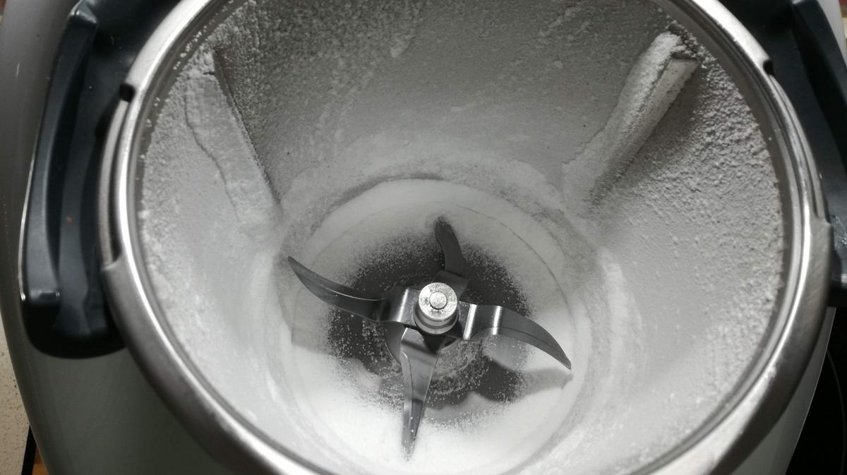 Hacer azúcar glass con la Thermomix.