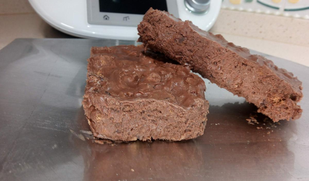 Turrón de galletas cookies terminado