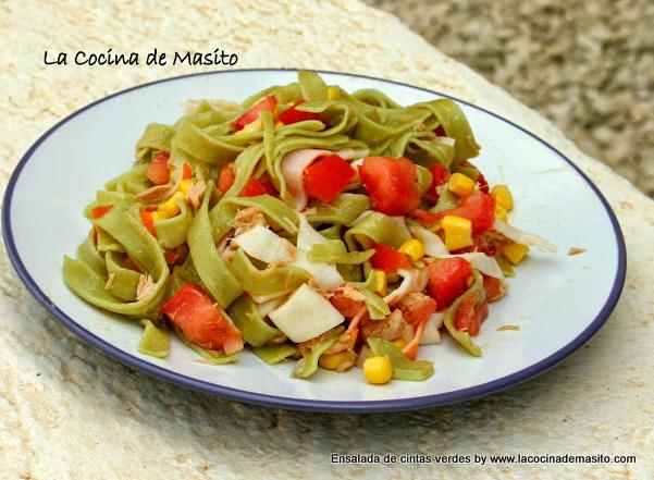 ensalada de cintas verdes