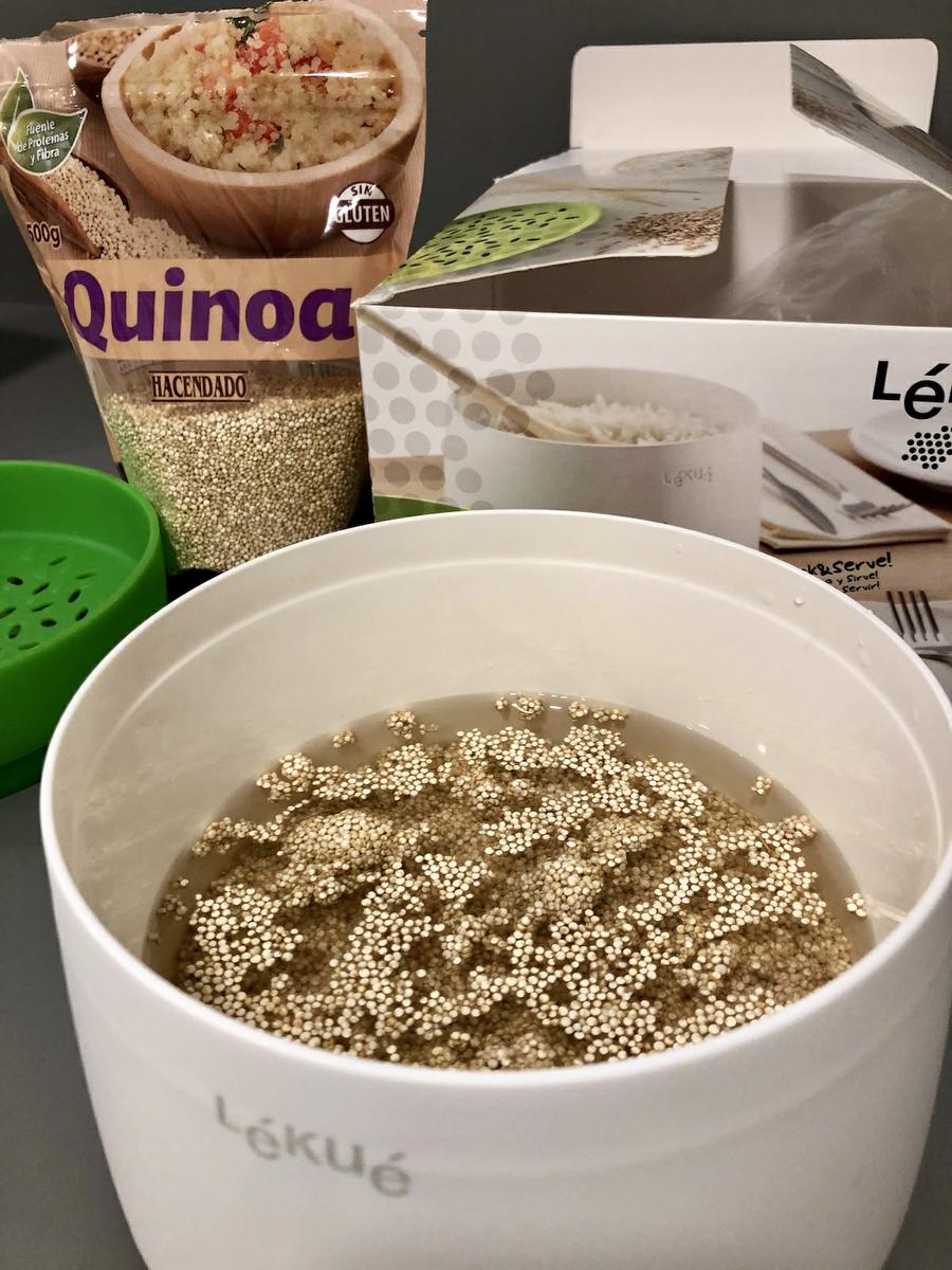 quinoa en rice and quinoa cooker lekue