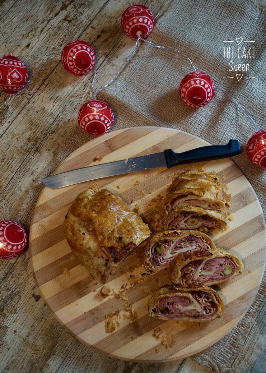 Pan de jamón de hojaldre 