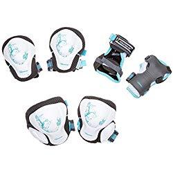 Powerslide Pro Pure 903201/4 - Juego de Rodilleras para Mujer (Talla M, 3 Piezas), Color Blanco