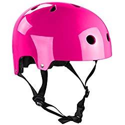 SFR Skates Essentials Casco, Unisex Adulto, Rosa (Fluo Pink), 53-56 cm
