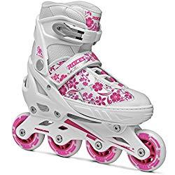 Roces Compy 8.0 - Patines en línea para niña, color Blanco (White-Violet), talla 38-41