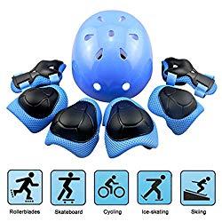 Protecciones Infantiles Skate Bicicleta Monopatín casco, rodilleras, coderas para bicicleta BMX, skateboard, motocicleta, monopatín y otros deportes extremos by EarthSave