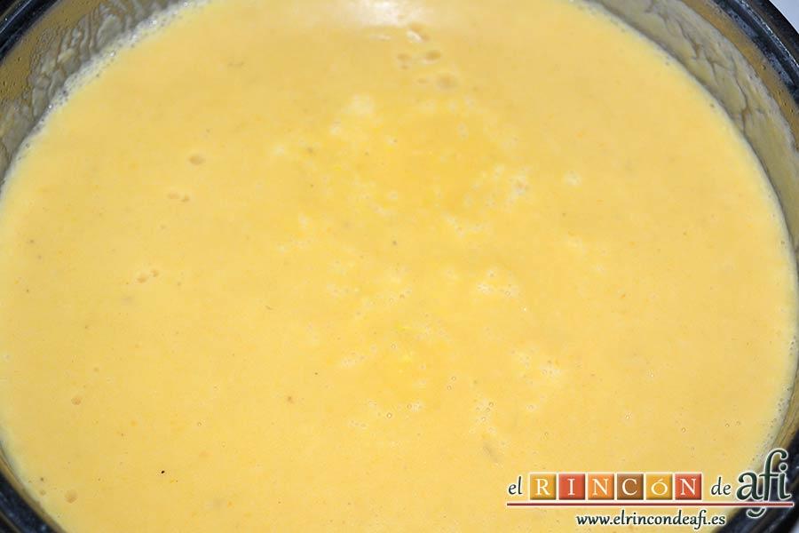 Crema de hinojo, dejar reposar