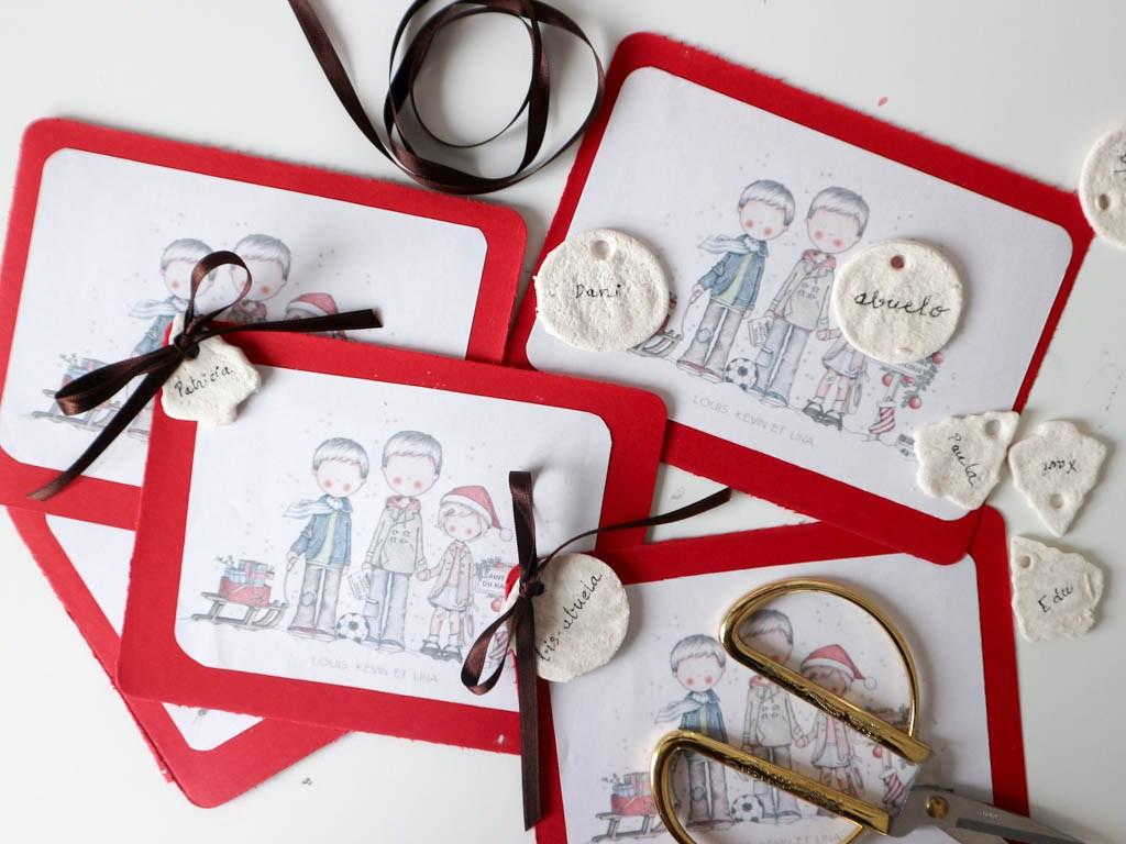 adornos con masa de sal