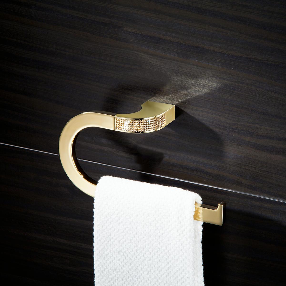 Accesorios de baño con cristales Swarovski para el cuarto de baño