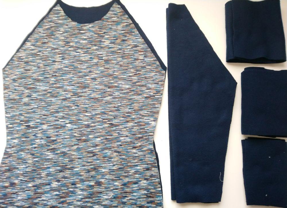 Vestido polar con manga Raglán ¡Con patrones gratis!