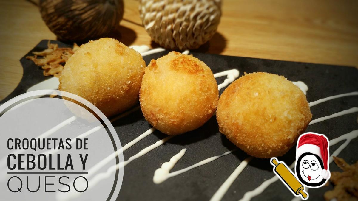 Croquetas de cebolla frita y queso de cabra en Thermomix tm5.