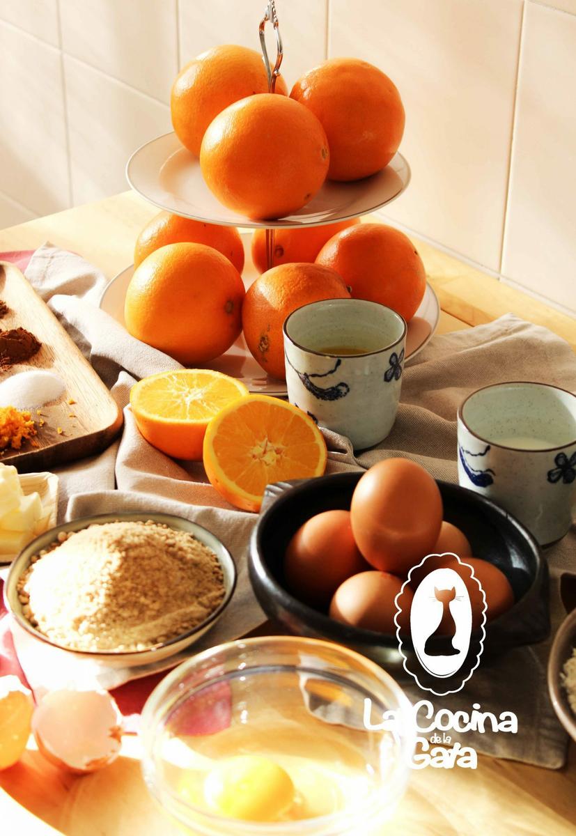 Ingredientes para la tarta especiada