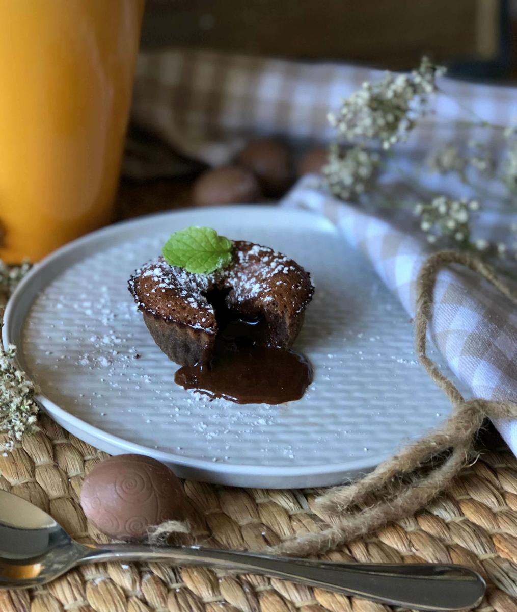 Coulant de chocolate, receta thermomix