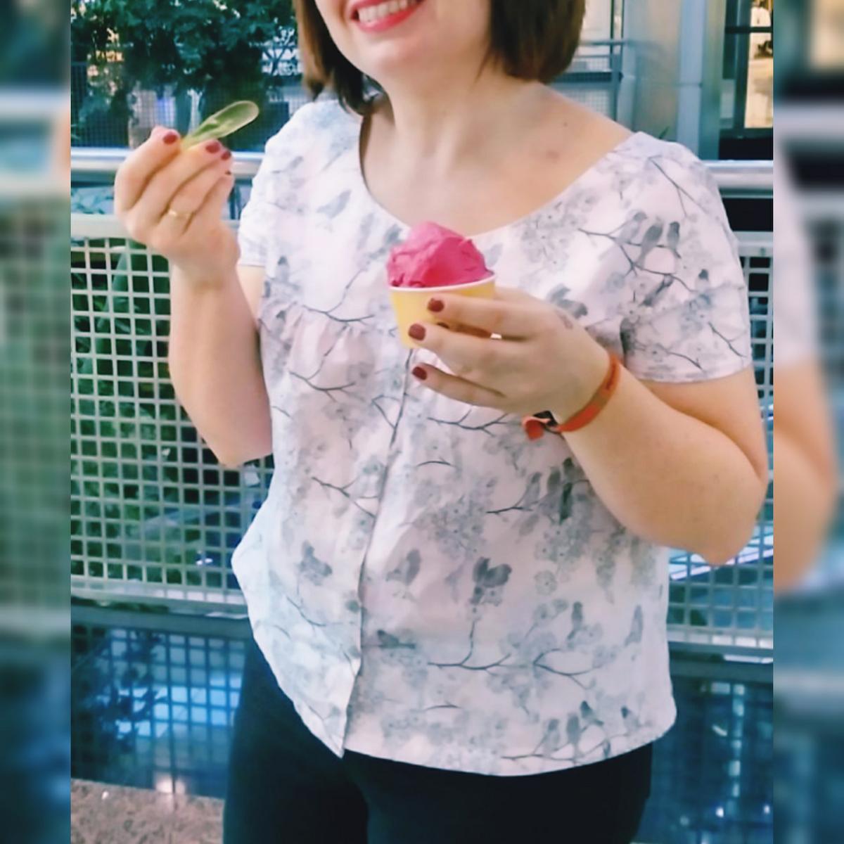 Imagen blusita vintage helado