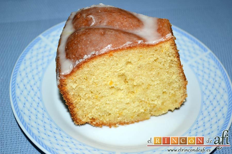 Bundt de naranja navideño, sugerencia de presentación