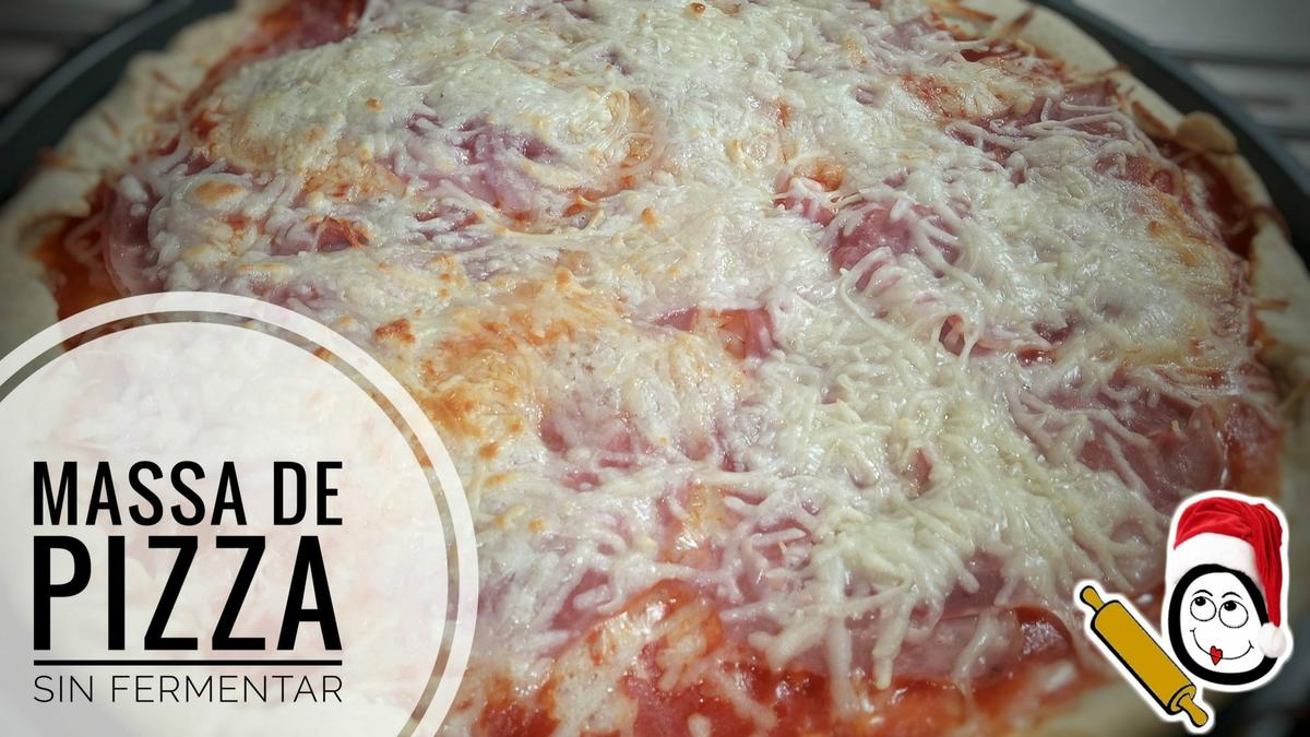 Masa de pizza rápida sin reposo en Thermomix