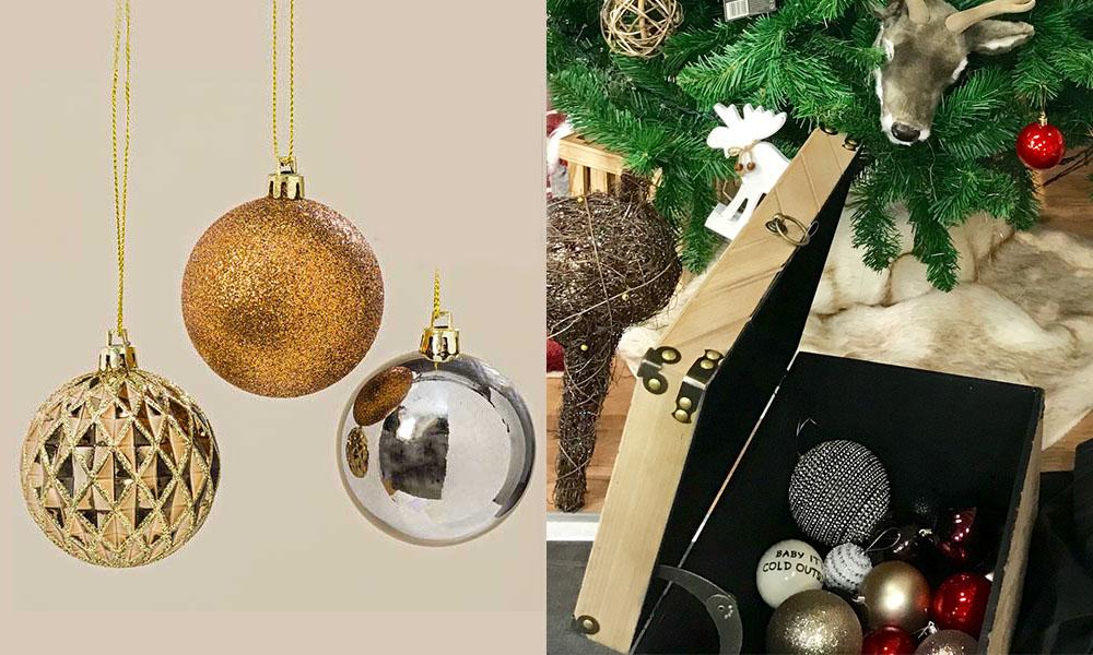 Envolver las bolas del árbol en papel de cebolla o periódico para mantenerlo Conforama