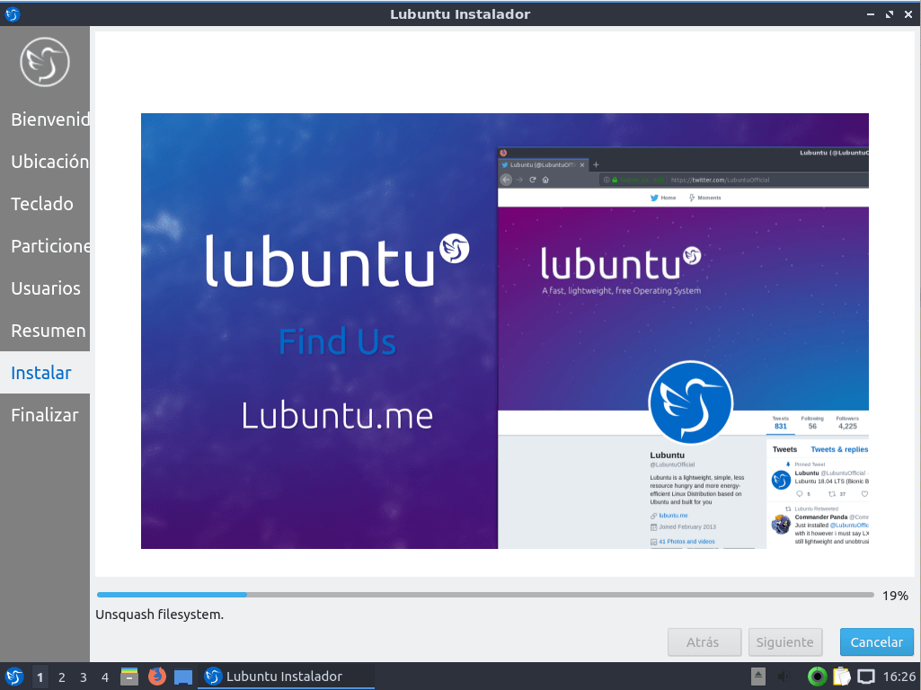 lubuntu 18 instalacion 12