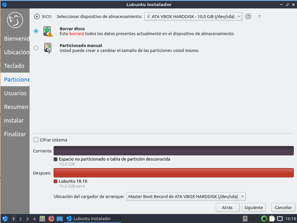 lubuntu 18 instalacion 09