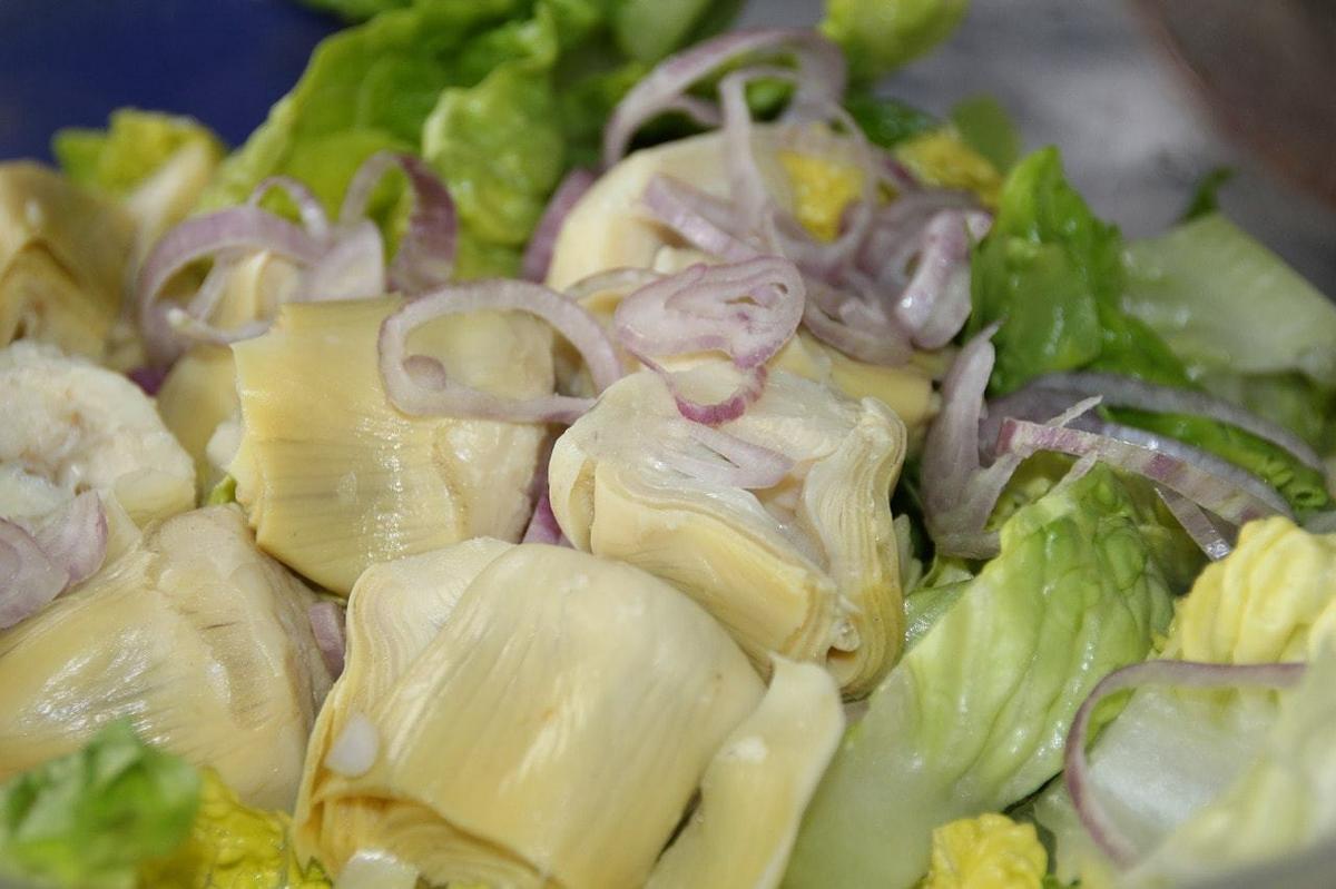 ensalada de alcachofas