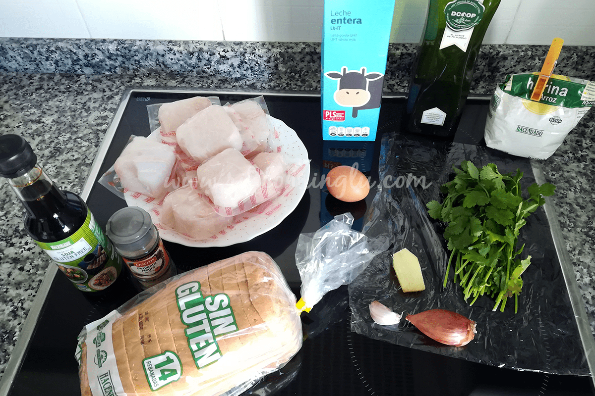 albondigas de merluza con curry verde
