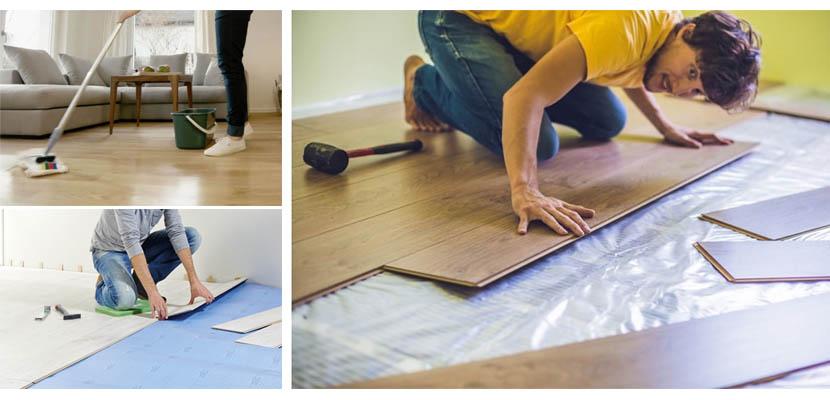 Instalación suelo laminado