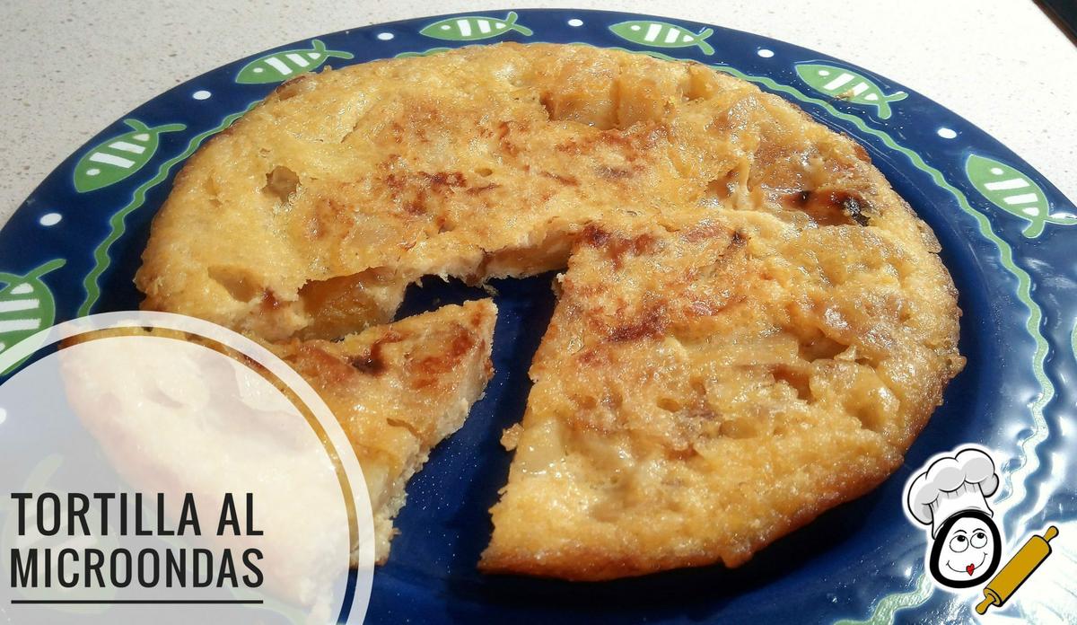 Tortilla patatas hecha al microondas