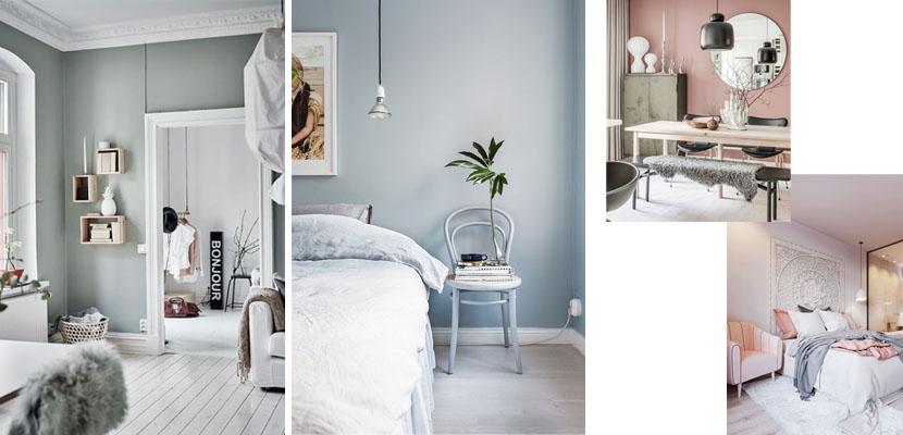 Paredes en colores frios