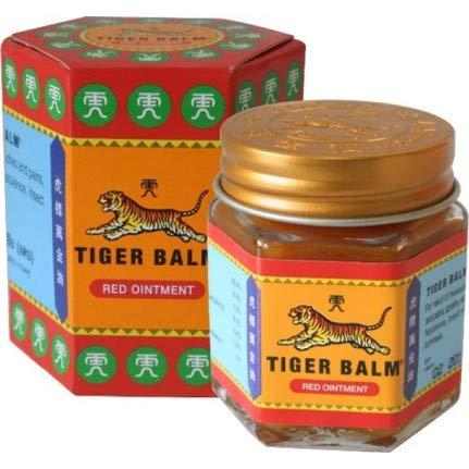 Tiger Balm Red Extra strength Herbal Rub Muscles Headache Pain Relief Ointment Big Jar, 30g (Thailand Edition)