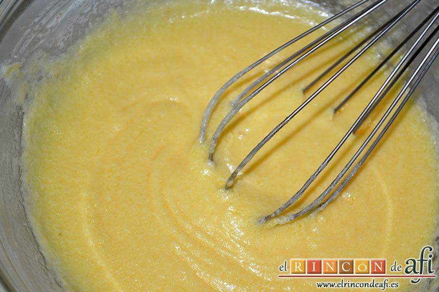 Galletas de turrón, seguir batiendo