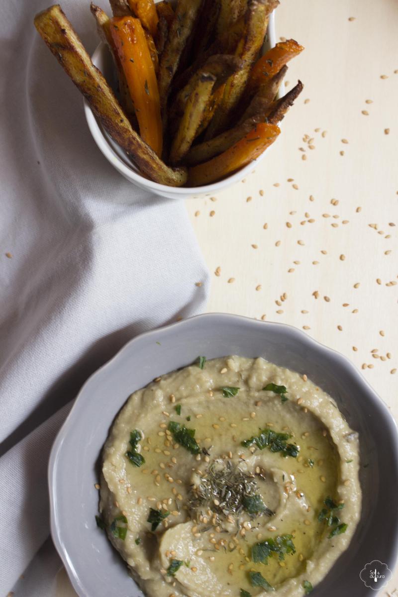 receta arabe de mutabal hummus berenjena salydulzura