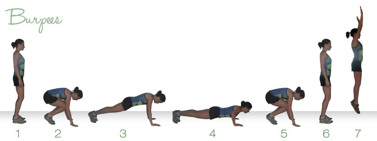 burpees para trabajar aductores