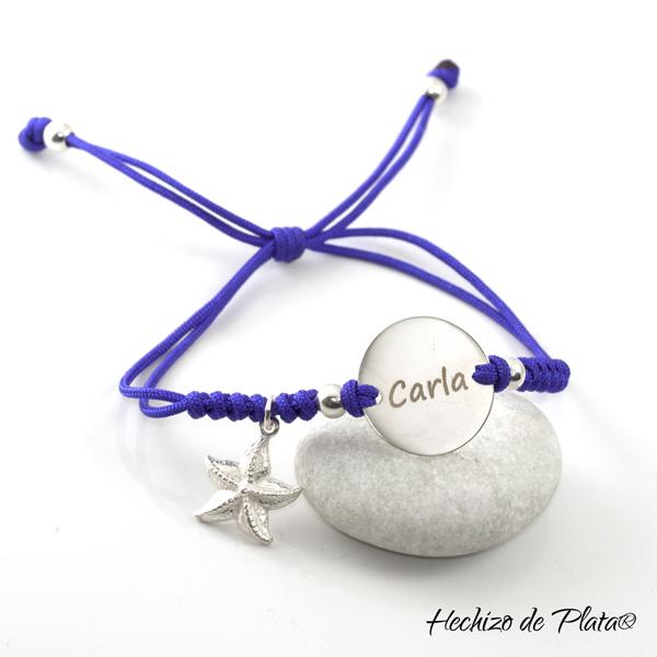 Pulseras personalizas de cordon de colores