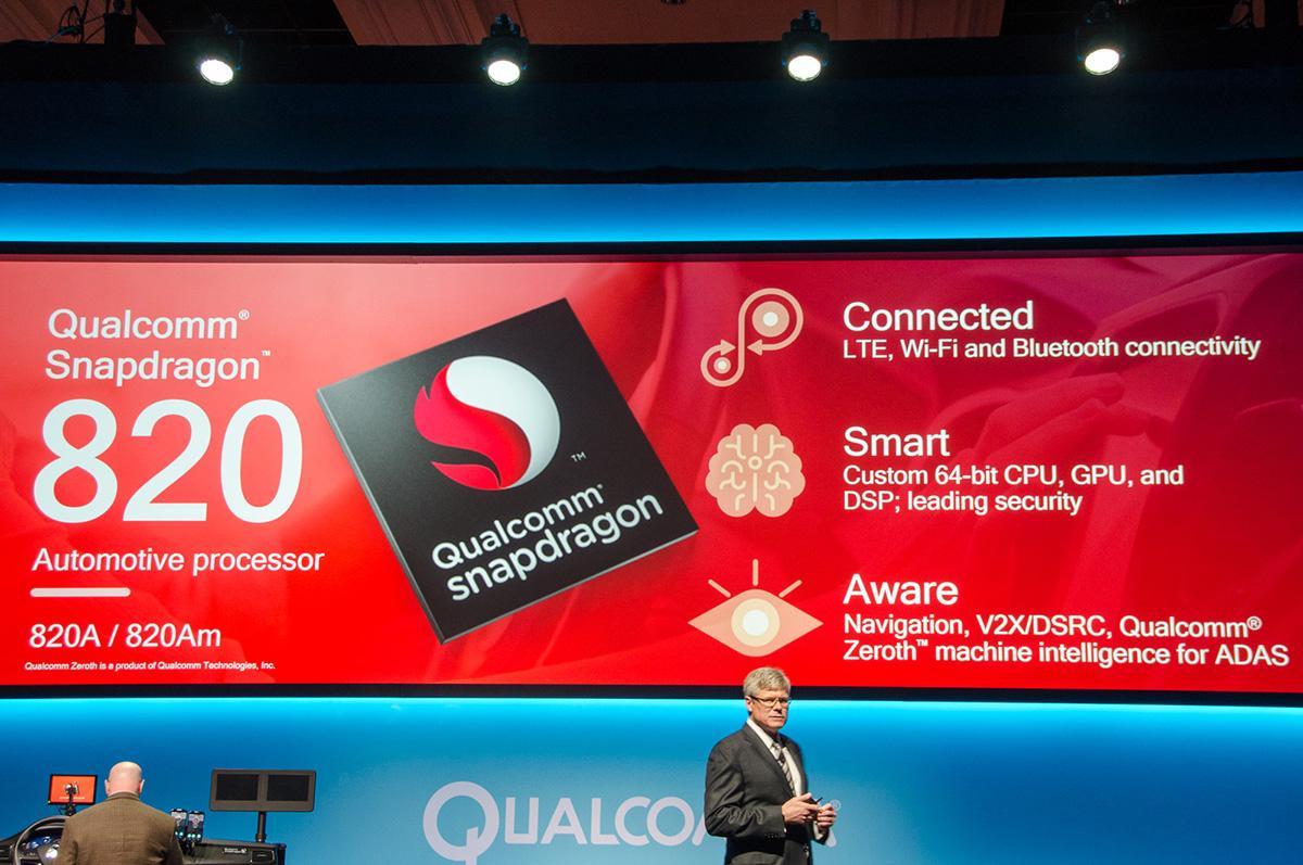 Qualcomm renueva la plataforma Snapdragon 820a para automóviles con inteligencia artificial