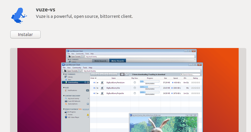 instalar vuze en ubuntu