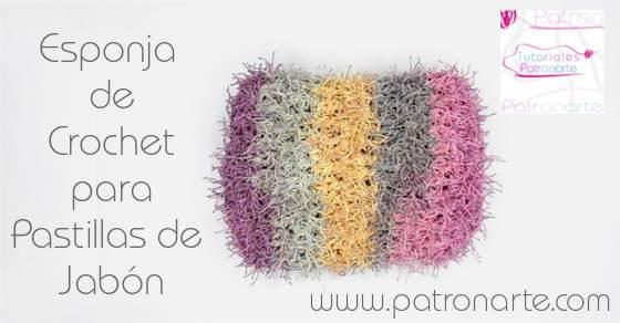 Esponja de crochet para pastillas de Jabón blog Crochet Sponge for Solid Soap Bars