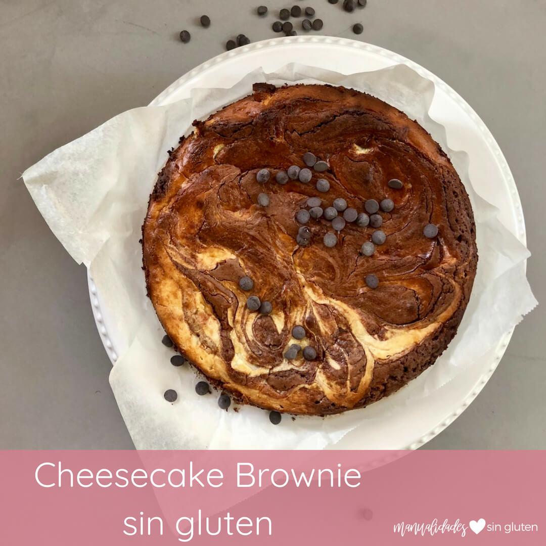 cheesecake brownie sin gluten